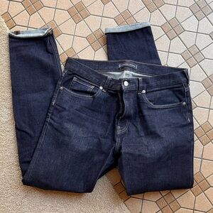 Everlane Men's Deep Indigo organic cotton uniform slim Jeans